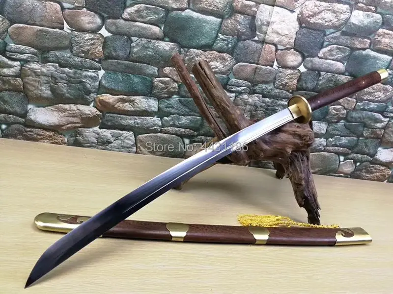 119 см * Китайский KungFu длинный нож традиция ушу боевой меч Broadsword Miao Dao острый T10