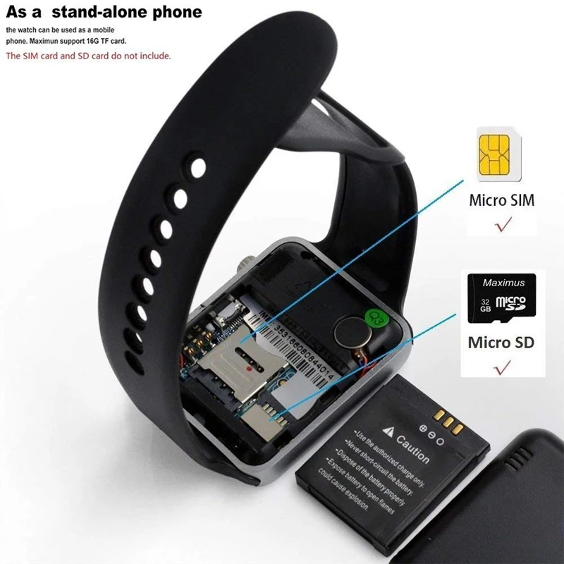 Bluetooth Смарт наручные часы A1 GSM телефон для Android Samsung iPhone Мужские Женские часы