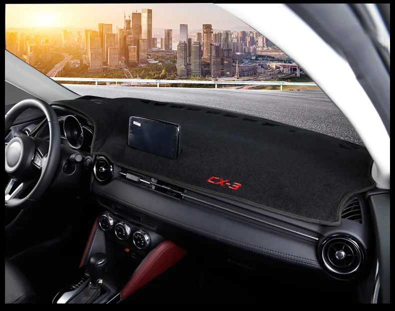 Для MAZDA CX-3 CX3 CX 3 крышка приборной панели автомобиля Приборная панель коврик Защита от солнца коврик приборная панель аксессуары для ковров