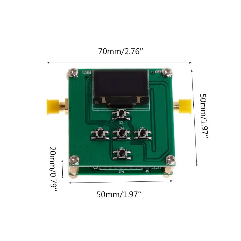 

PE43702 Digital RF Attenuator Module 9KHz-4GHz 0.25dB Stepping Precision with OLED Microcontroller Control Board