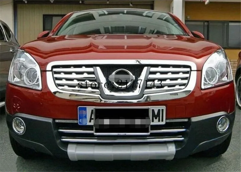 Автомобильные аксессуары подходят для Nissan Qashqai 2006-2009 ABS Хром Передняя Центральная решетка решетки крышки планки 8 шт