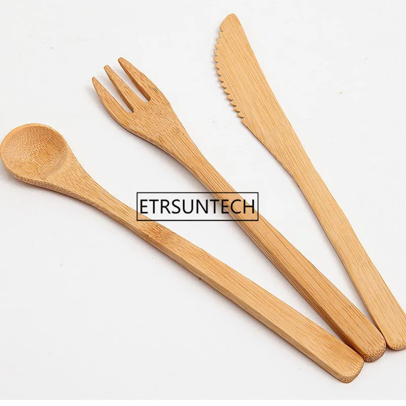 Набор бамбуковых столовых приборов в японском стиле экологичный резак для вилок