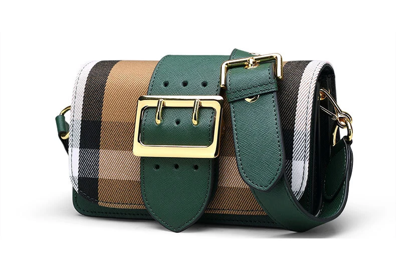 Women Fashion Square Messenger Bags,Leisure Purse Lock Luxury Handbags,Genuine Leather Shoulder Crossbody Bag For Women