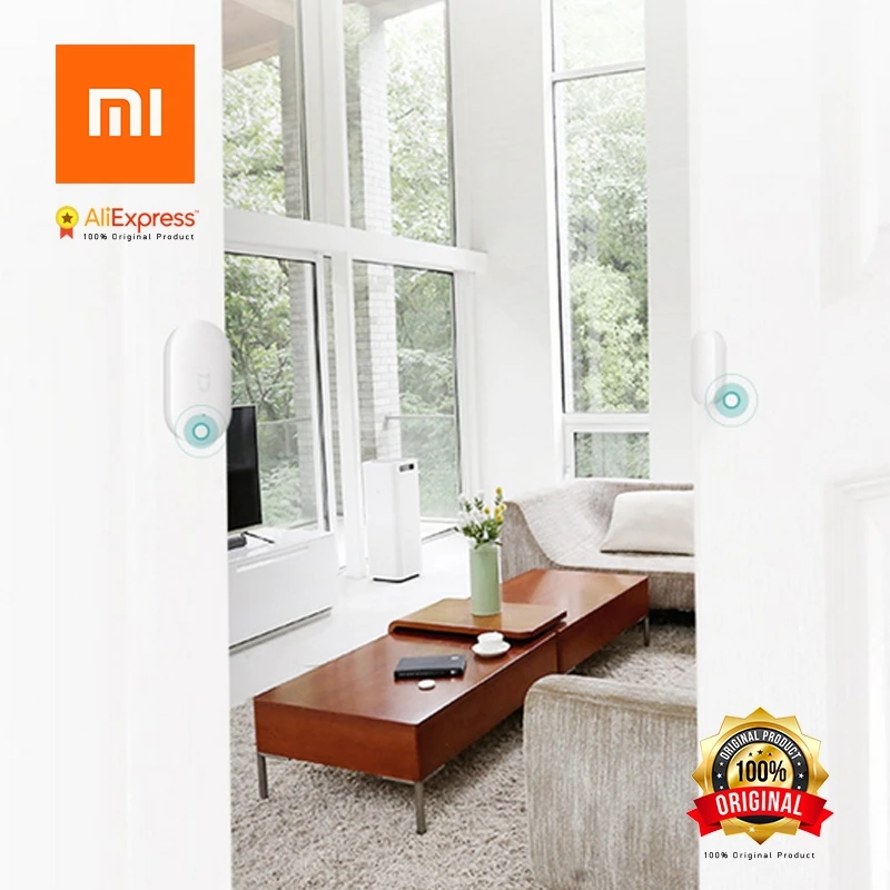 Оригинальный Интеллектуальный мини датчик двери и окна для Xiaomi карманный размер
