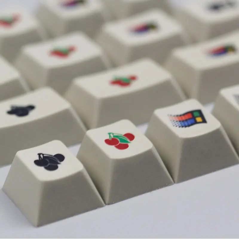 Kbdfans Новое поступление Enjoypbt Win95 логотип/с логотипом вишни краситель sub keycaps