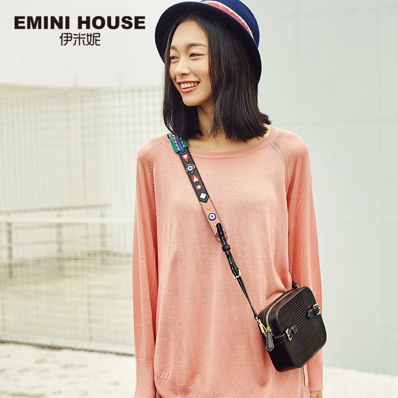 EMINI HOUSE Индийский стиль плечевой ремень оригинальный спилок женская сумка