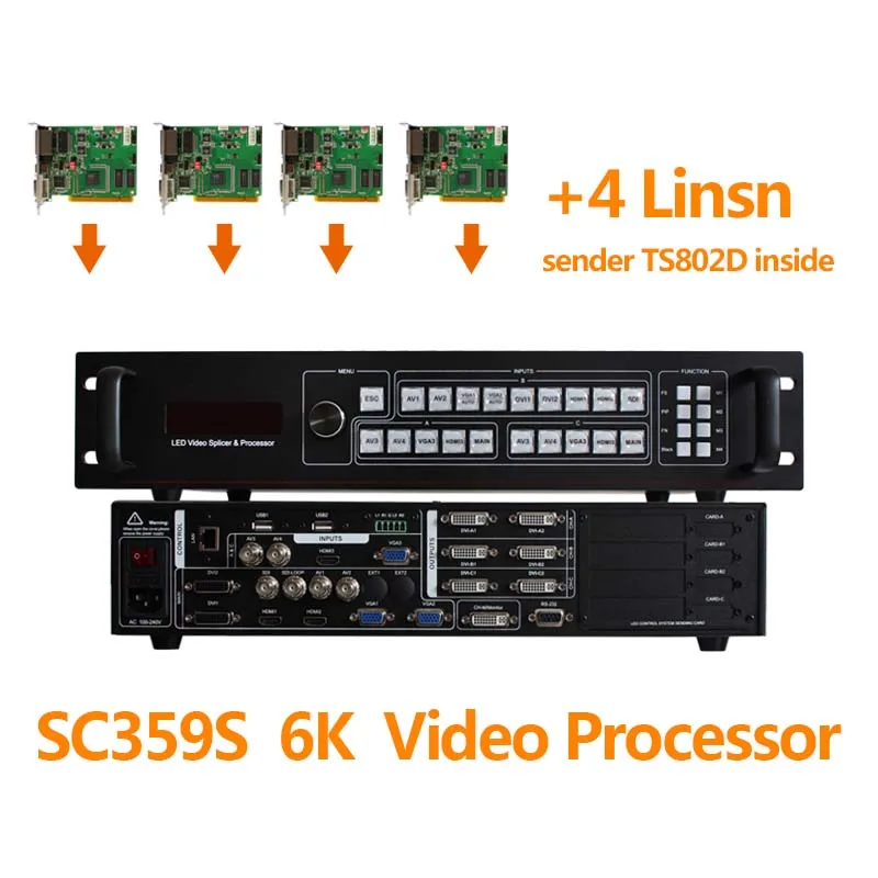 Sdi видео коммутатор SC359S процессор скалер для led экран ТВ открытый установить 4