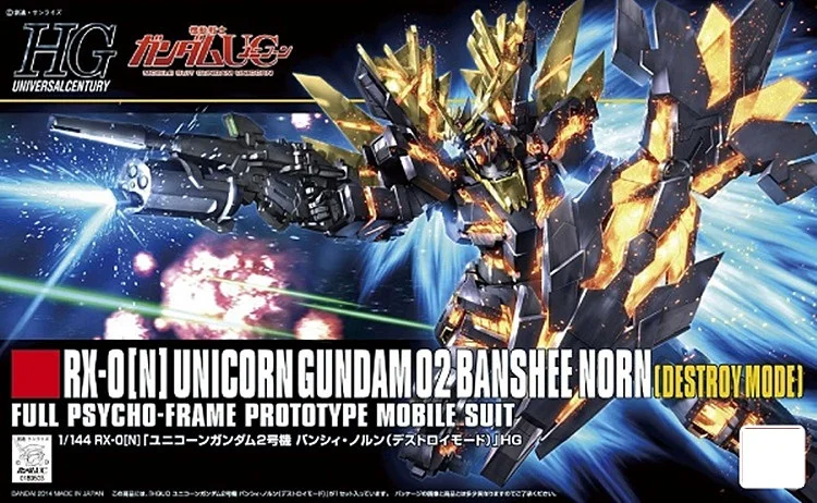 UNICORN 2 Bandai оригинальная модель Gundam HGUC 1/144, RX-78 свободы, единорог, предназначение, броня, распакованный мобильный костюм, детские игрушки с держателем - Цвет: UNICORN 2