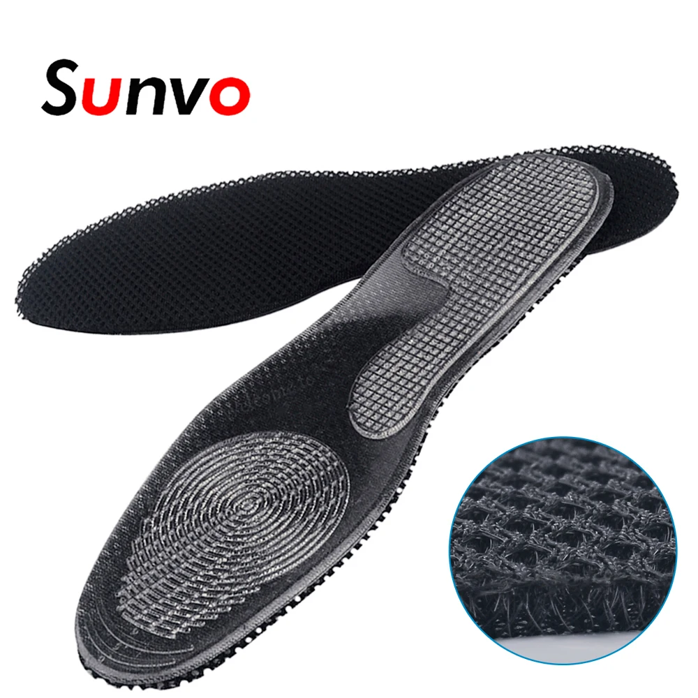 Дышащие нейлоновые стельки Sunvo амортизирующие легкие дезодорирующие для обуви
