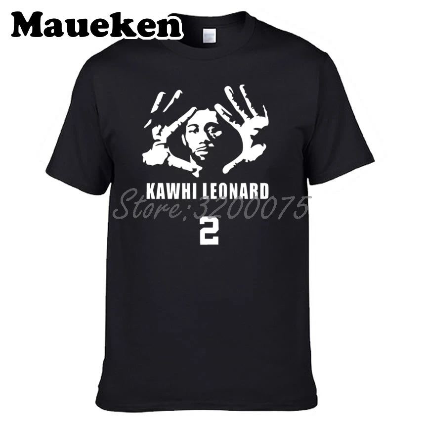 Мужская футболка Kawhi Leonard 2 KLAW kawaii Los Angeles KL2 большого размера W1022099|Мужские футболки|