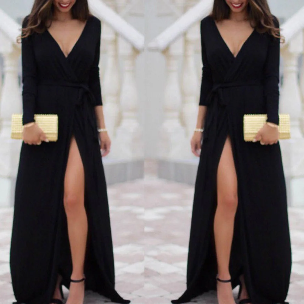 Потрясающее женское вечернее коктейльное бальное платье с V-образным вырезом и