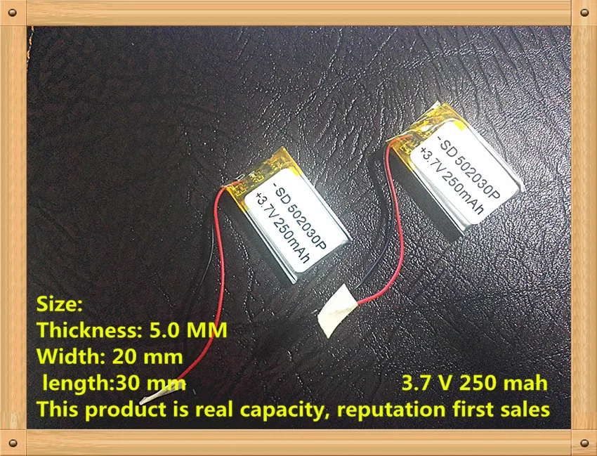 Светодиодные лампы литиевая батарея | полимерный аккумулятор PL502030 250 мАч