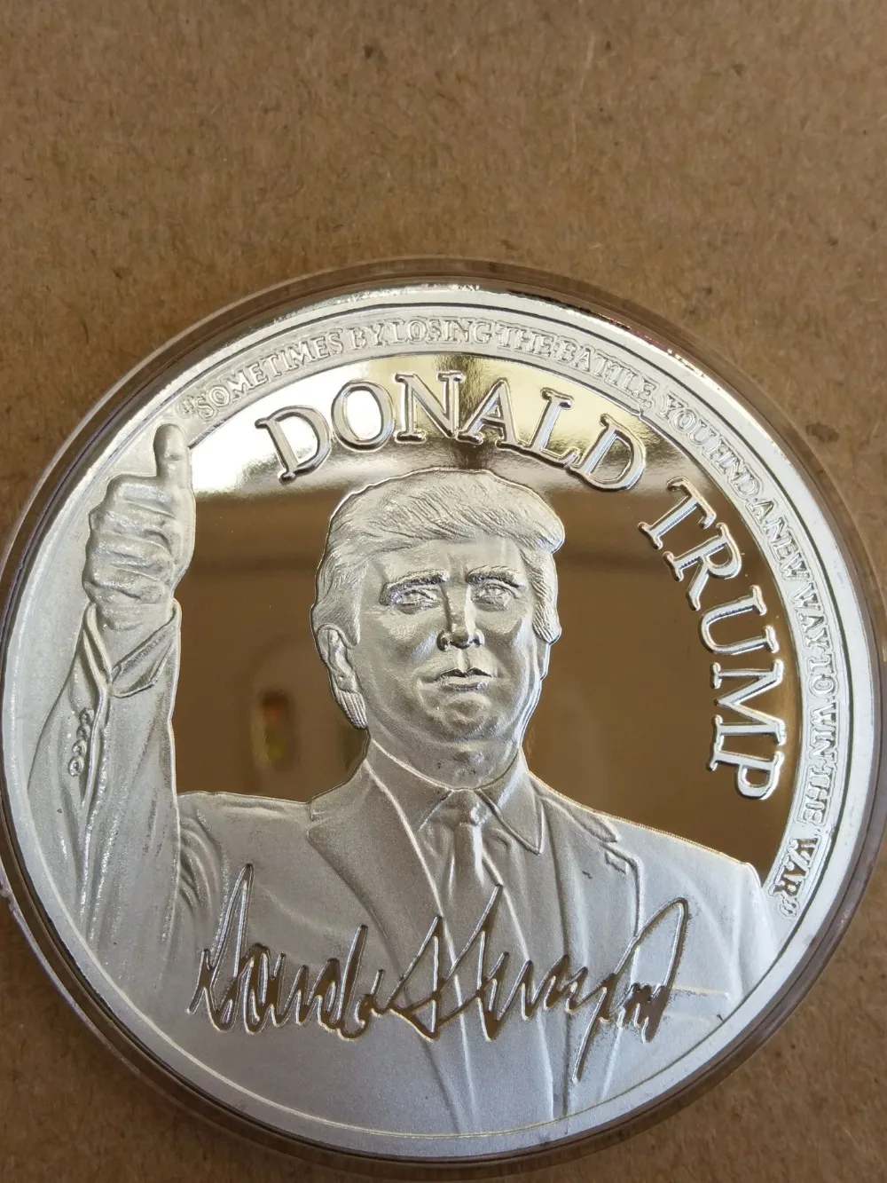 Посеребренная монета с изображением Трампа США|us coins|coin coinscoin usa |