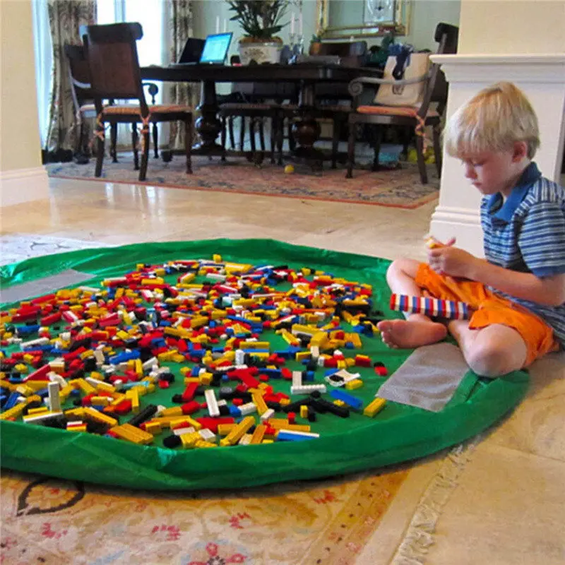 Детский коврик для игр ванной сумка хранения игрушек органайзер корзина большая