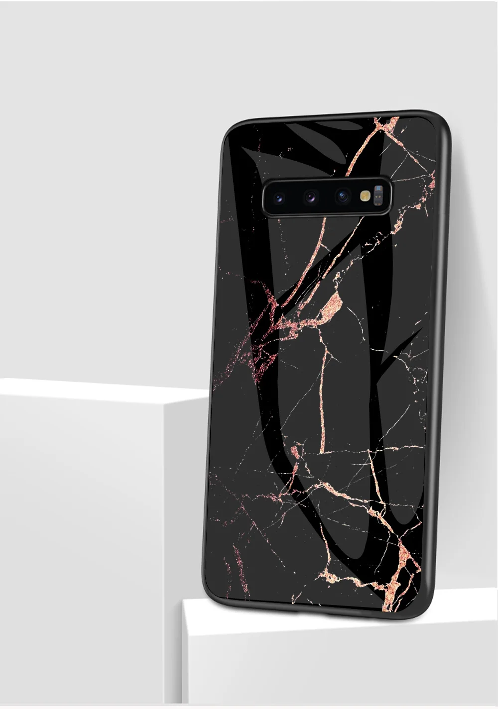 Haissky Мрамор закаленное Стекло чехол для samsung Примечание 10 10+ 9 8 S10 S9 S8 плюс S10e S7 край A80 A70 A50 A40 A30 A750 задняя крышка