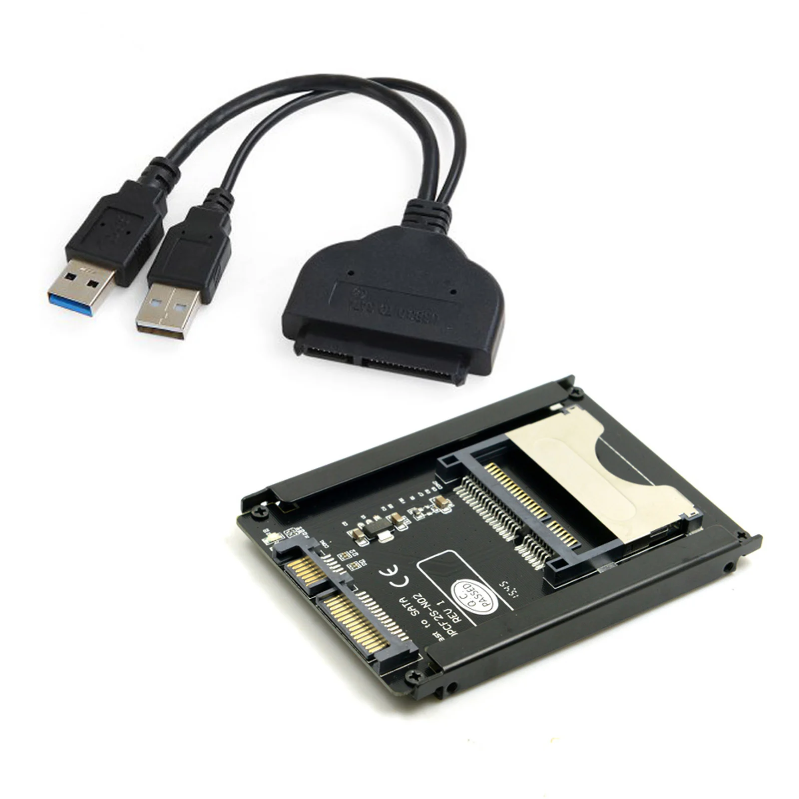 CY SATA 22 Pin to USB 3.0 CFast Card adapter 2.5&quot Hard Disk Case SSD HDD Reader for PC Laptop |