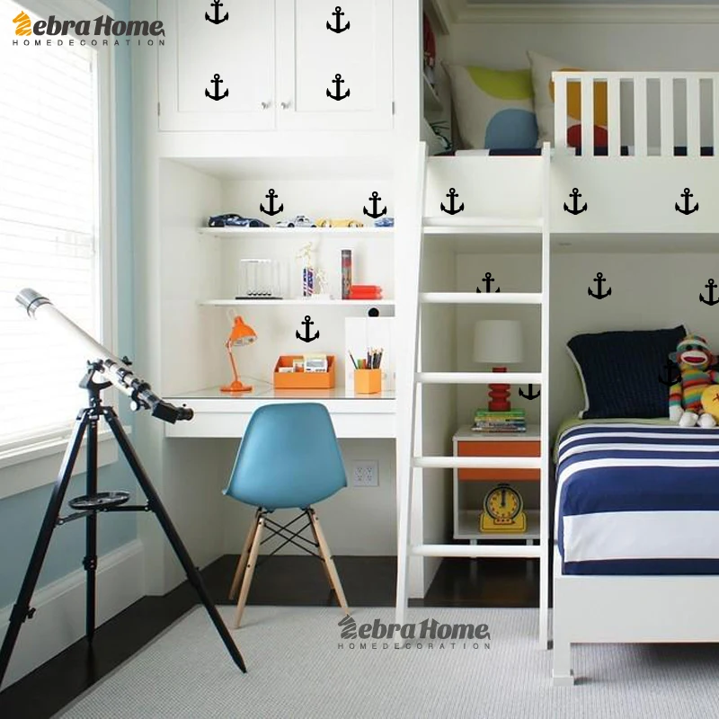 Маленький якорь стены Стикеры &quotсделай сам&quot для малышей домашний декор