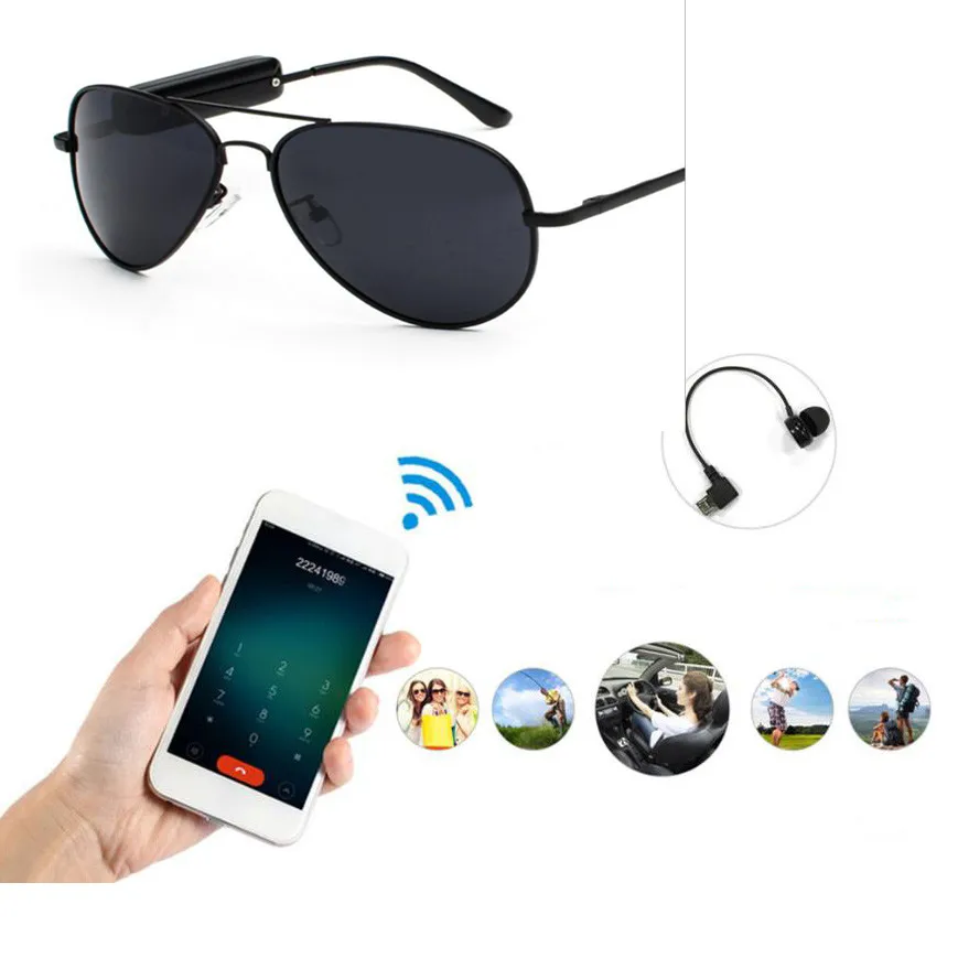 Новинка 2018 поляризованная Bluetooth-гарнитура солнцезащитные очки беспроводные
