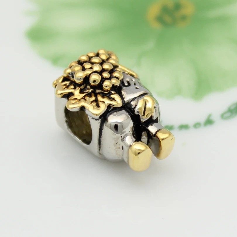 Grapes wine vine bottle European charm beads bracelet Fit Pandora Bracelet | Украшения и аксессуары