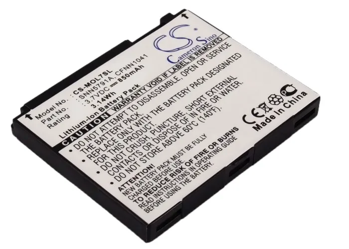 Cameron Sino 850 мАч батарея BC60 SNN5791A для Motorola C257 C261 E6 L7 V3x SLVR L7c L7i U6C W220 розовый|cameron sino|cameron