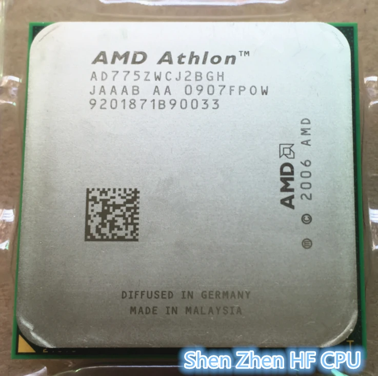 AMD Athlon 64 X2 7750 2 7 ГГц Разъем AM2 + 95 Вт двухъядерный процессор разрядный настольный