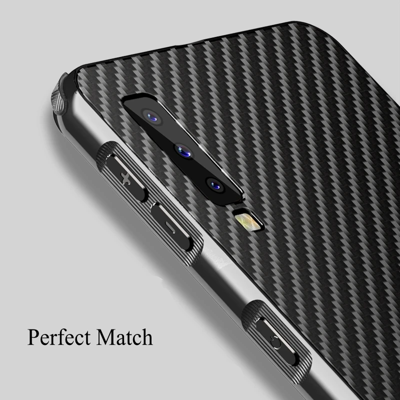Чехол для samsung Galaxy A7 A750, оригинальная металлическая алюминиевая рамка, чехол из углеродного волокна для samsung Galaxy A9 A9s, чехол