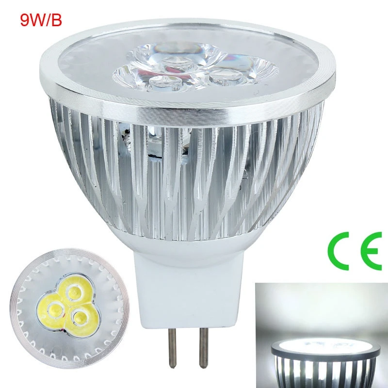 Новый супер яркий светодиодный прожектор 9 Вт Светодиодная лампа точечная GU10 E27