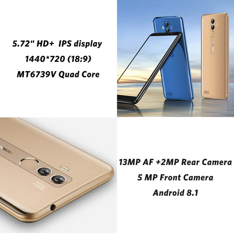 LEAGOO M9 Pro 5 72 &quotдюймовый 18:9 полноэкранный мобильный телефон Android 8 1 MT6739V