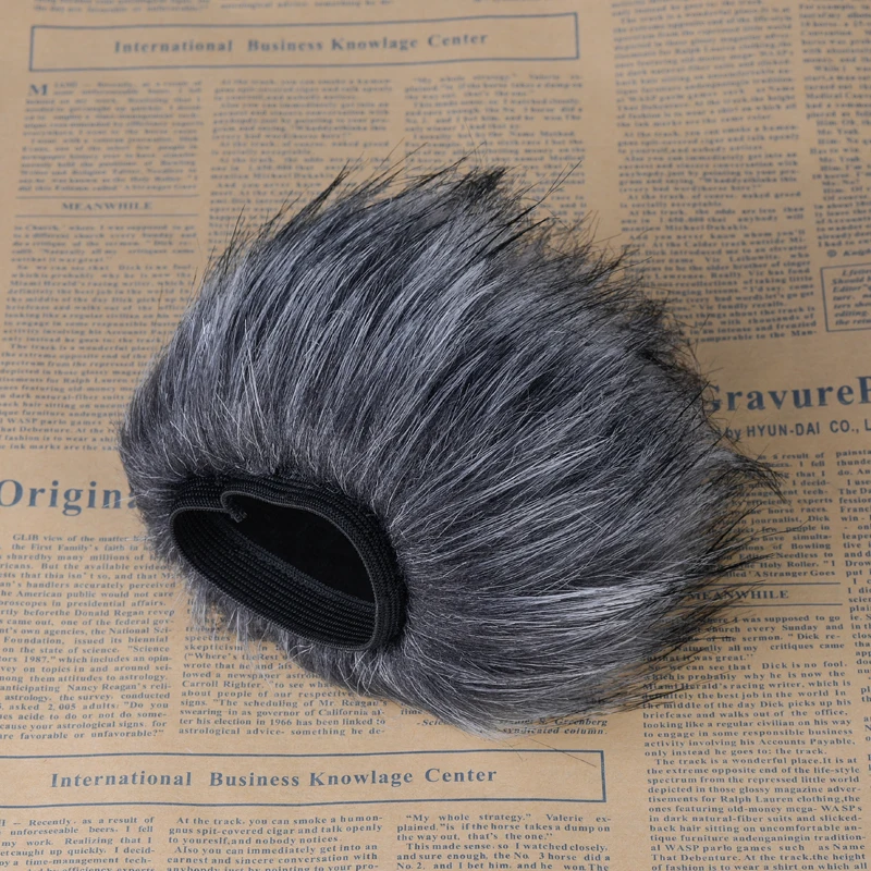 Профессиональный наружный пыльный микрофон Меховой чехол для ветрового стекла