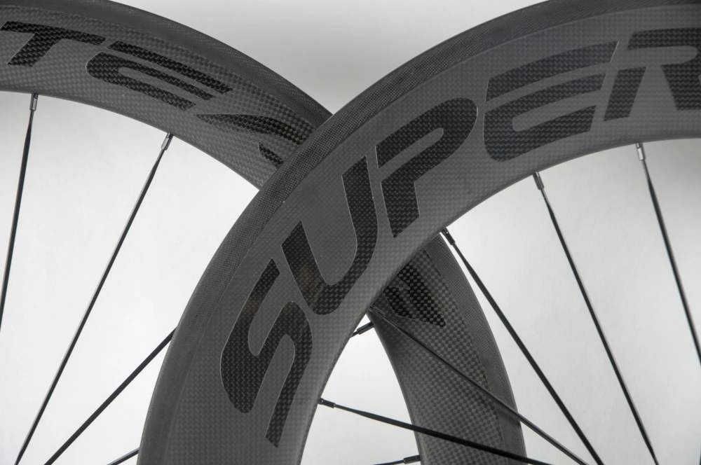 SUPERTEAM Углеродные колеса для шоссейного велосипеда 60/88 Clincher Wheelset 700C