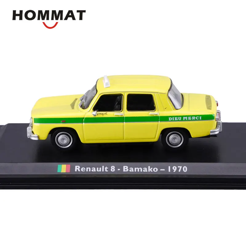 Моделирование HOMMAT 1:43 Винтаж Renault 8 1970 Бамако такси литая модель игрушечного
