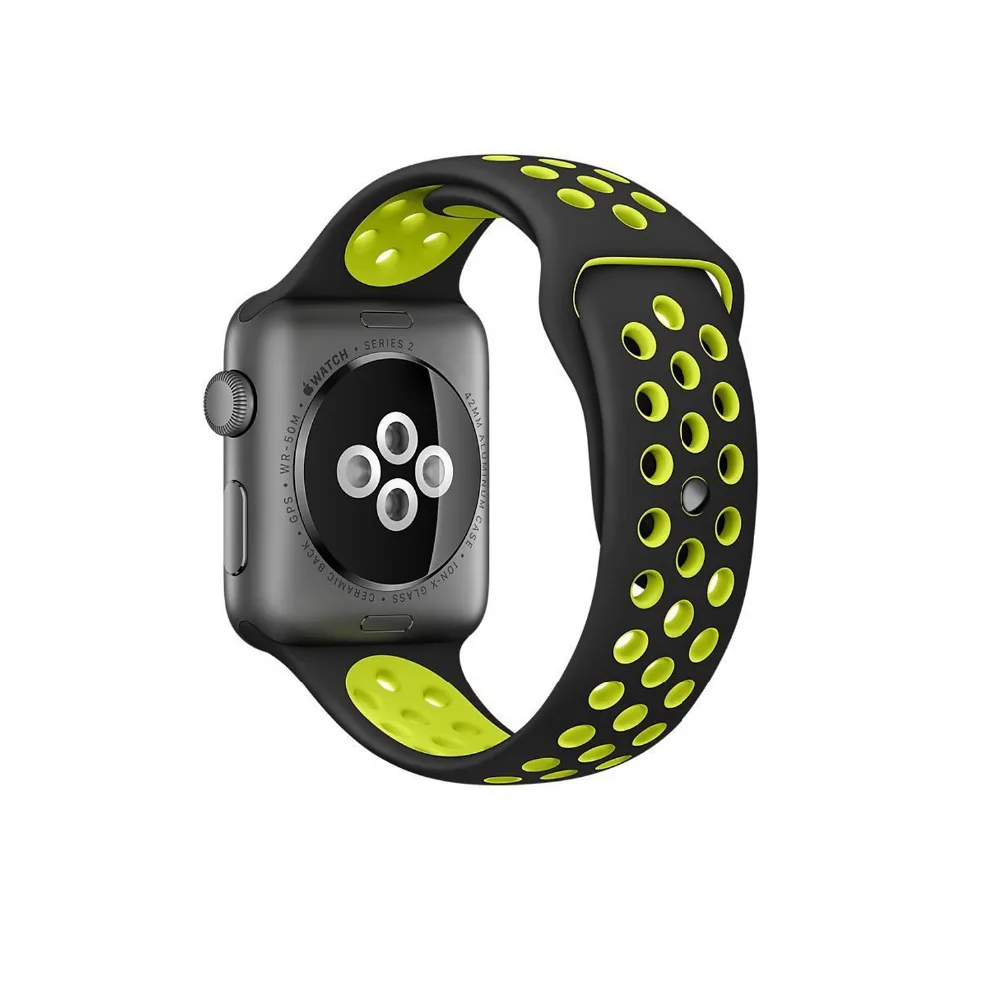 BUMVOR спортивный силиконовый ремешок для apple watch серии 1 2 3 4 42 мм 38 мм ремешок для Nike+ apple watch 40 мм 44 мм