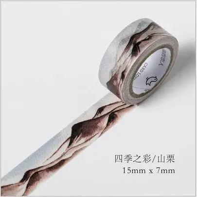 24 стиля 4 сезона Цвет Цветок Swatch васи клейкая лента DIY планировщик украшения Скрапбукинг наклейка этикетка маскирующая лента - Цвет: 8