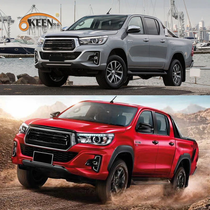 OKEEN 2x Автомобильный светодиодный дневные ходовые огни для Toyota Hilux Revo Rocco 2018 2019 DRL 12V