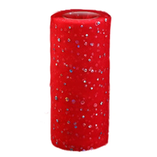 Ткань пэчворк 25 метров Текстиль блесток Тюль ролл пачка ремесел Материал дешевая