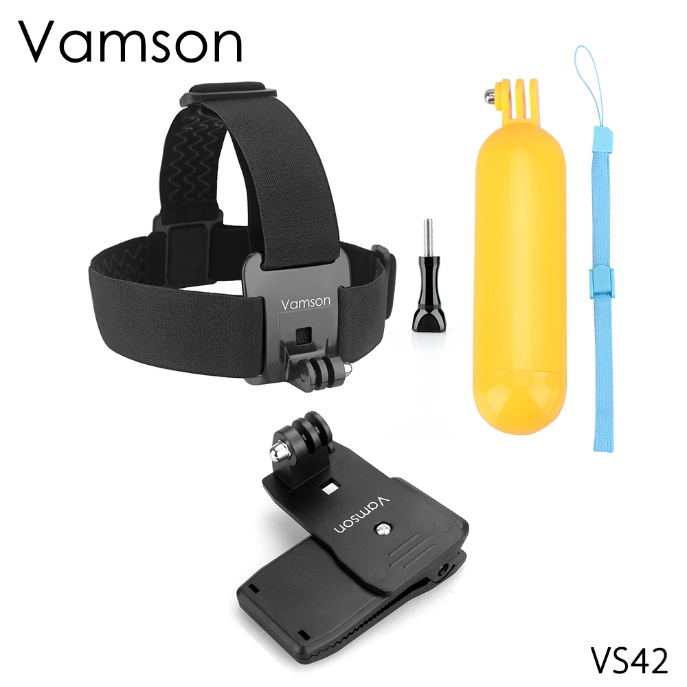 

Аксессуары Vamson для Gopro плавучий поплавок с поворотом на 360 градусов зажим для Gopro Hero 5 4 3 + для Xiaomi Yi 4K для SJCAM VS42