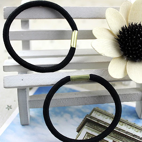 10 шт. черные эластичные резинки для волос девочек|elastic hair ties|hair tiesponytail holder |