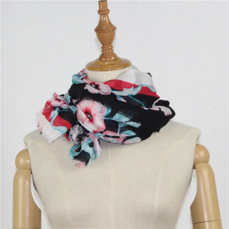 2017 новые женские шарфы/шали с цветочным принтом|women scarf|women print scarfscarf women |