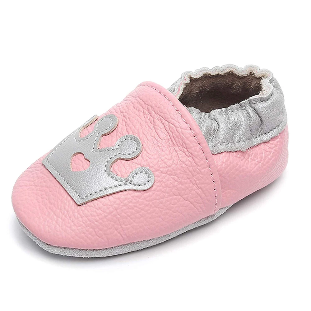 Лимонно-желтый Gsch chausson bebe cuir souple Единорог детская обувь мягкая подошва кожа Ползания Мокасины мультфильм pantufas bebe leren babyslofjes - Цвет: Лимонно-желтый