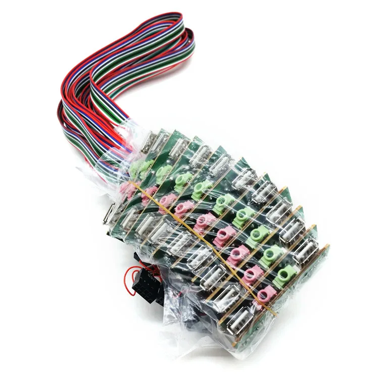 10 шт./лот корпус для настольного ПК Фронтальная панель ввода/вывода USB2.0 аудио