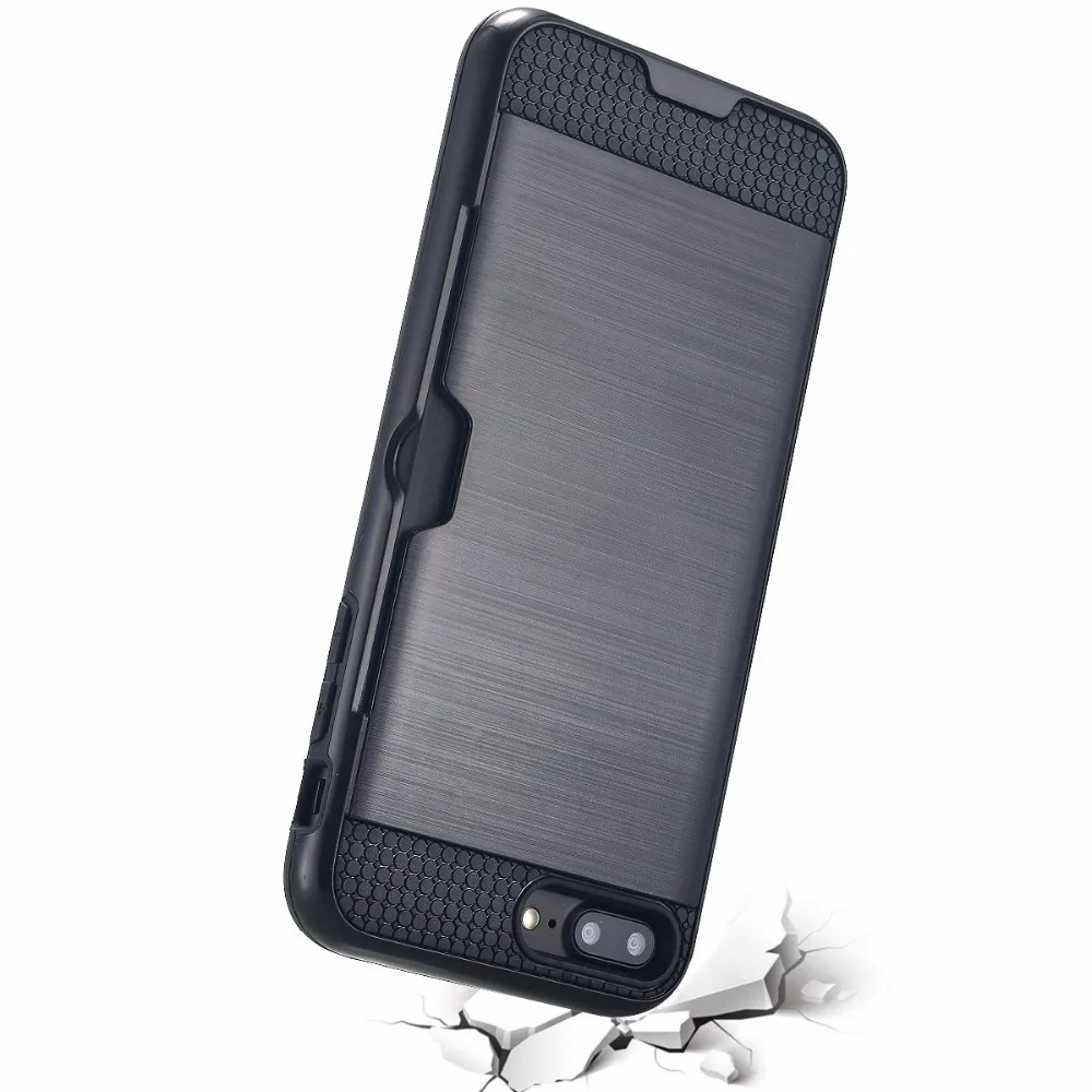 Чехол-Кошелек OCWAVE для iPhone 7 и Plus из силикона ТПУ с пластиковым материалом 1 слотом