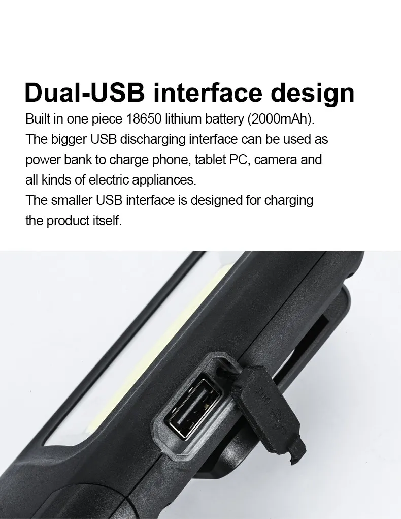 Свет COB Светодиодный фонарь Supfire G12 техническое обслуживание автомобиля USB Рабочий свет для конвой Fenix Nitecore велосипедные фары A013