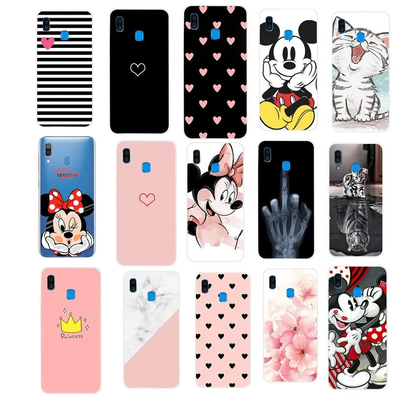 For Samsung A30 Case A20 Painted Soft TPU Clear Bumper Coque Galaxy A 30 20 Cases Silicone Phone Back Cover 2019 |