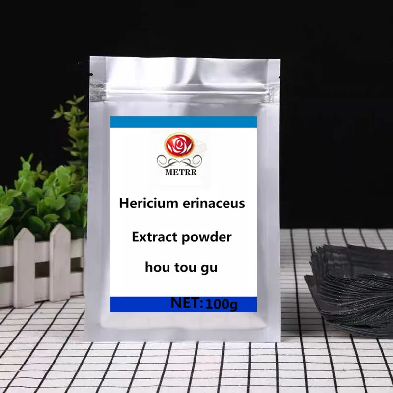 100-1000 г экстракт порошка ericium Erinaceus 10:1, чистый дикий гриб, Hericium Erinaceus повышает устойчивость