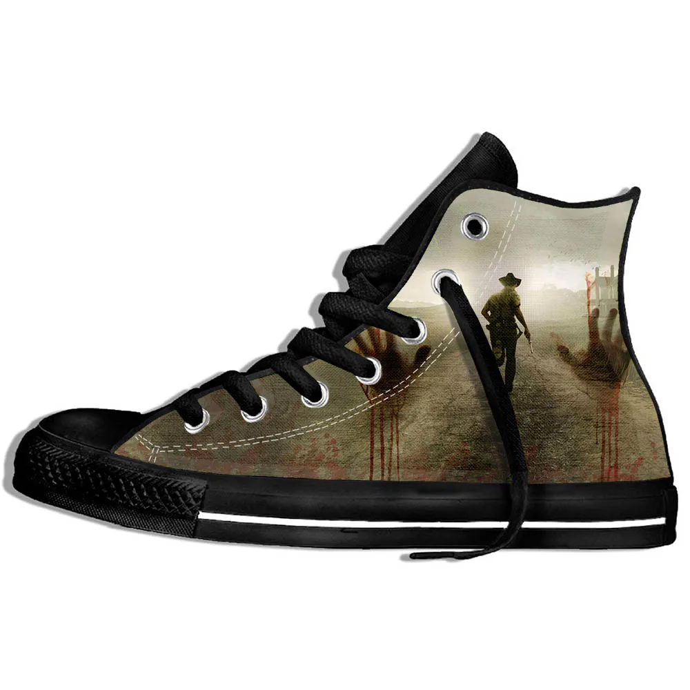 Walking Dead Sneakers 3d Wen Casual shoes Streetwear Hip Hop Funny Shoes Summer Fashion 2019 New | Обувь