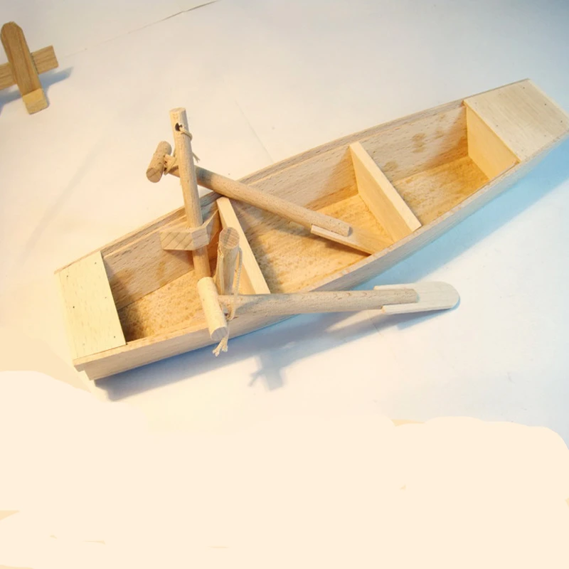 

Handmade Chinese Ancient Tool Wood Crafts Plain Sailing wood Boat Model Wooden Mascot Decorative craft/Best gift Choice
