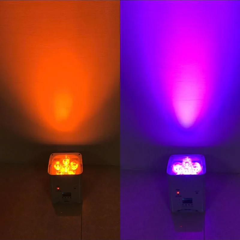 RGBWAUV Par беспроводной dmx Свадьба Uplights Wifi &amp IRC дистанционный DMX512 батарея