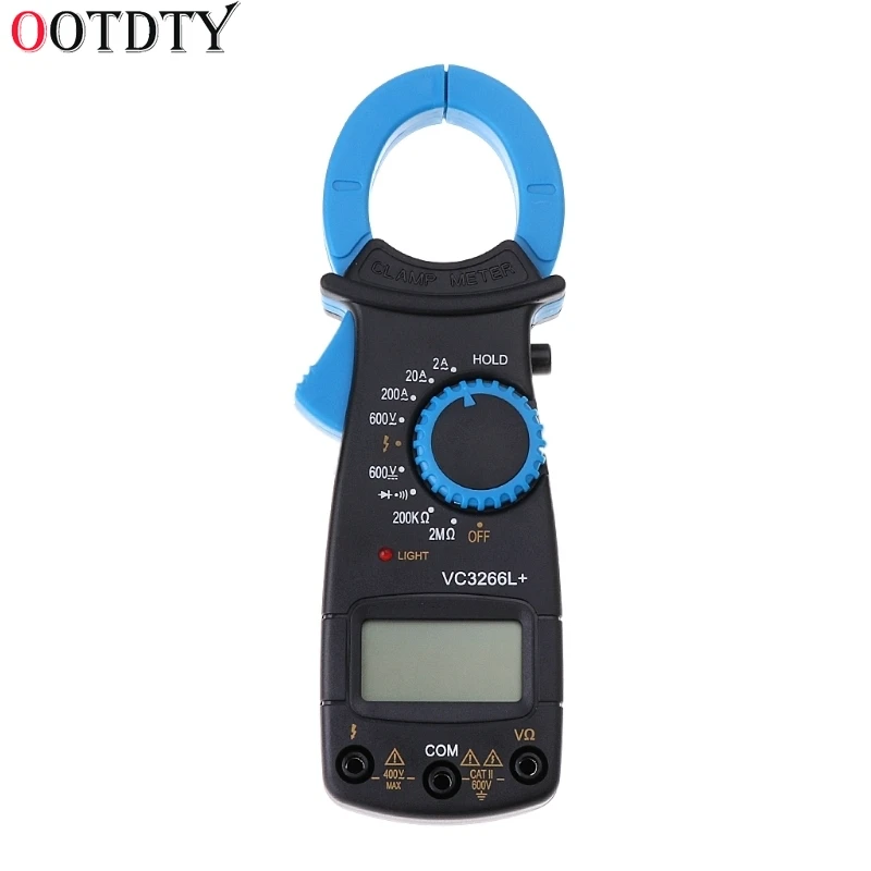OOTDTY VC3266L + цифровой мультиметр с зажимом AC/DC Напряжение Amp Ом электронный