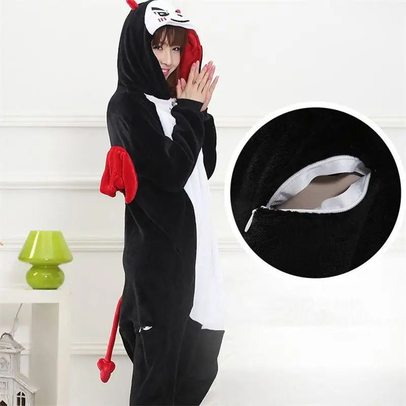 Женский Комбинезон кигуруми для взрослых фланелевый теплый свободный Мягкий