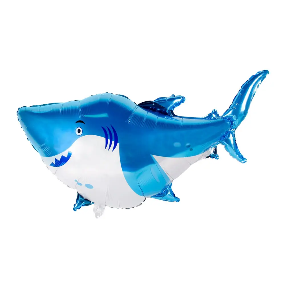 Синие шары с рисунком акулы воздушный плотный шар для дня рождения детский